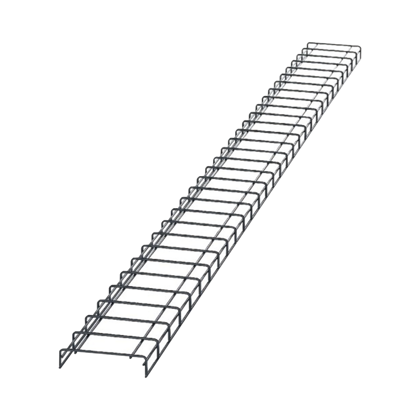 Charola Para Canalización Wyr-Grid® Tipo Malla, Con Pintura Electrostática En Color Negro, 8 In (203.2 Mm) De Ancho, 53.1 Mm De Alto Y 3 M De Largo