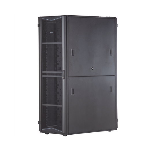 Gabinete FlexFusion para Centros de Datos, 42 UR, 600 mm de Ancho, 1070 mm de Profundidad, Fabricado en Acero, Color Negro