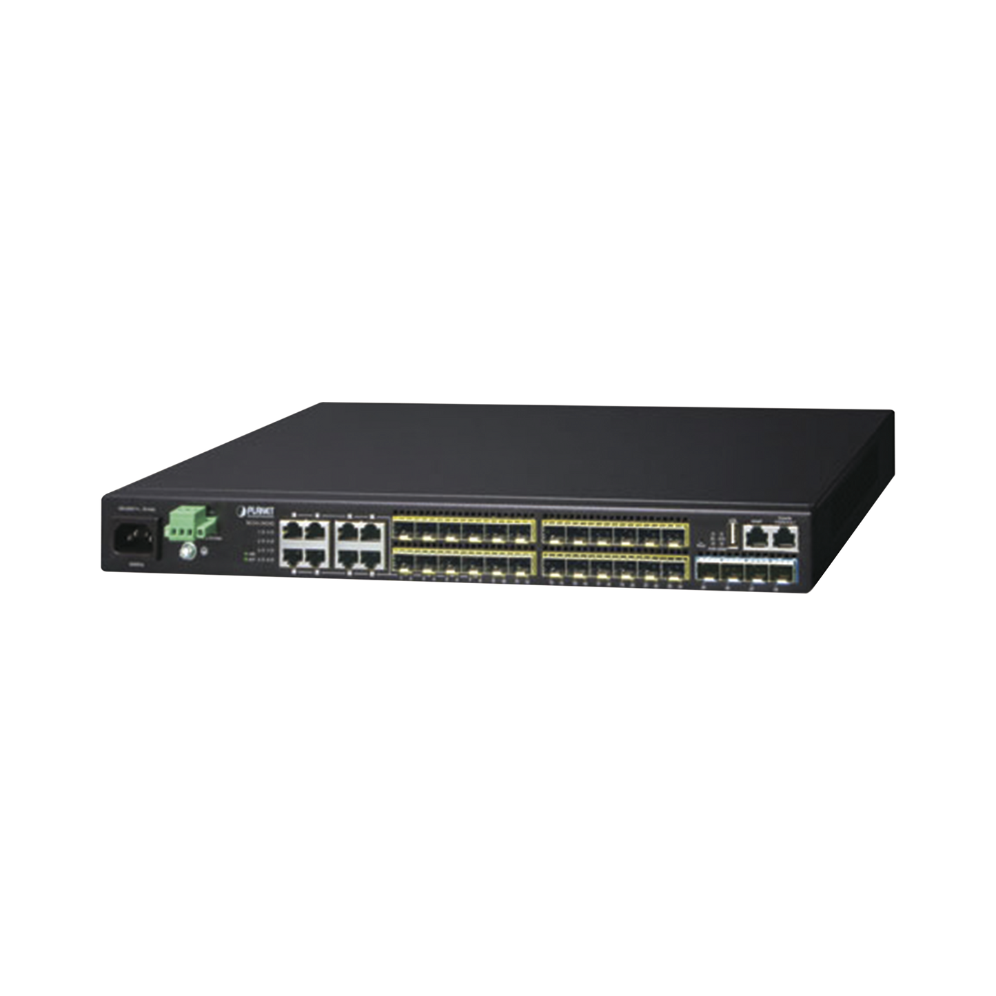 Switch Core Capa 3, 24 Puertos Sfp 100/1000X, 8 Puertos Compartidos Gigabit Ethernet, 4 Puertos Sfp De 10 Gbps