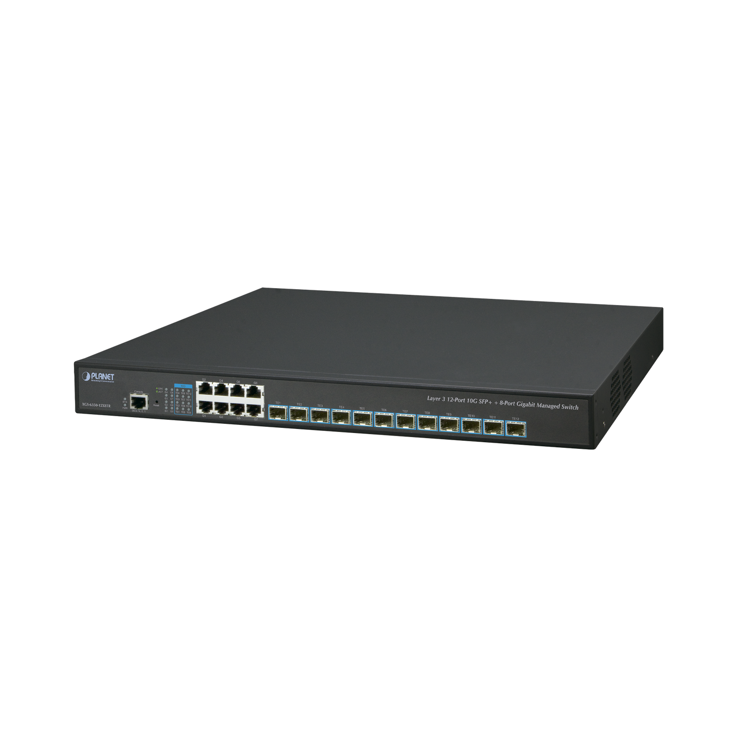 Switch Administrable Layer 3 12-Puertos 10G Sfp+, 8-Puertos 10/100/1000T C/Fuente Redundante Ac