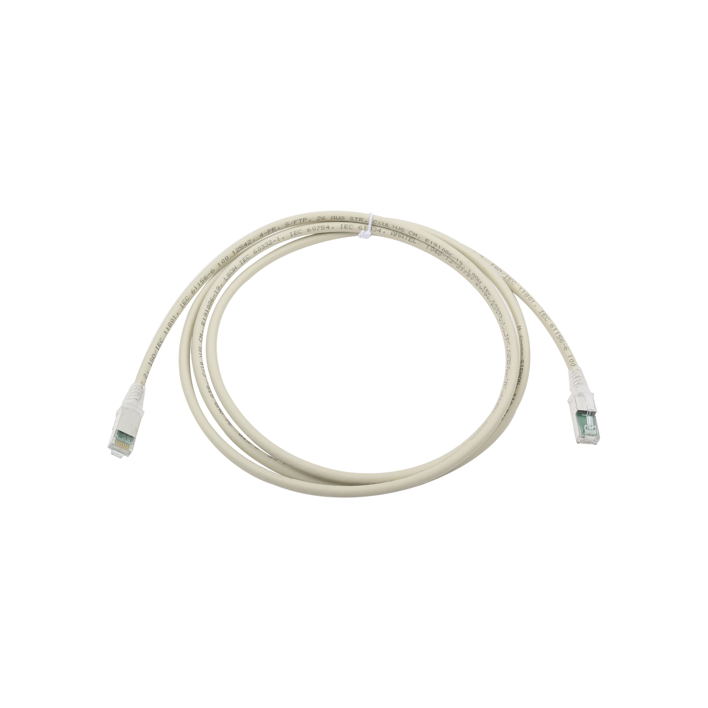 Patch Cord Z-Max Cat6A S/Ftp, Cm/Ls0H, 7Ft, Color Gris, Versión Bulk (Sin Empaque Individual)