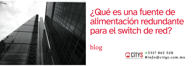 ¿Qué es una fuente de alimentación redundante para el switch de red?