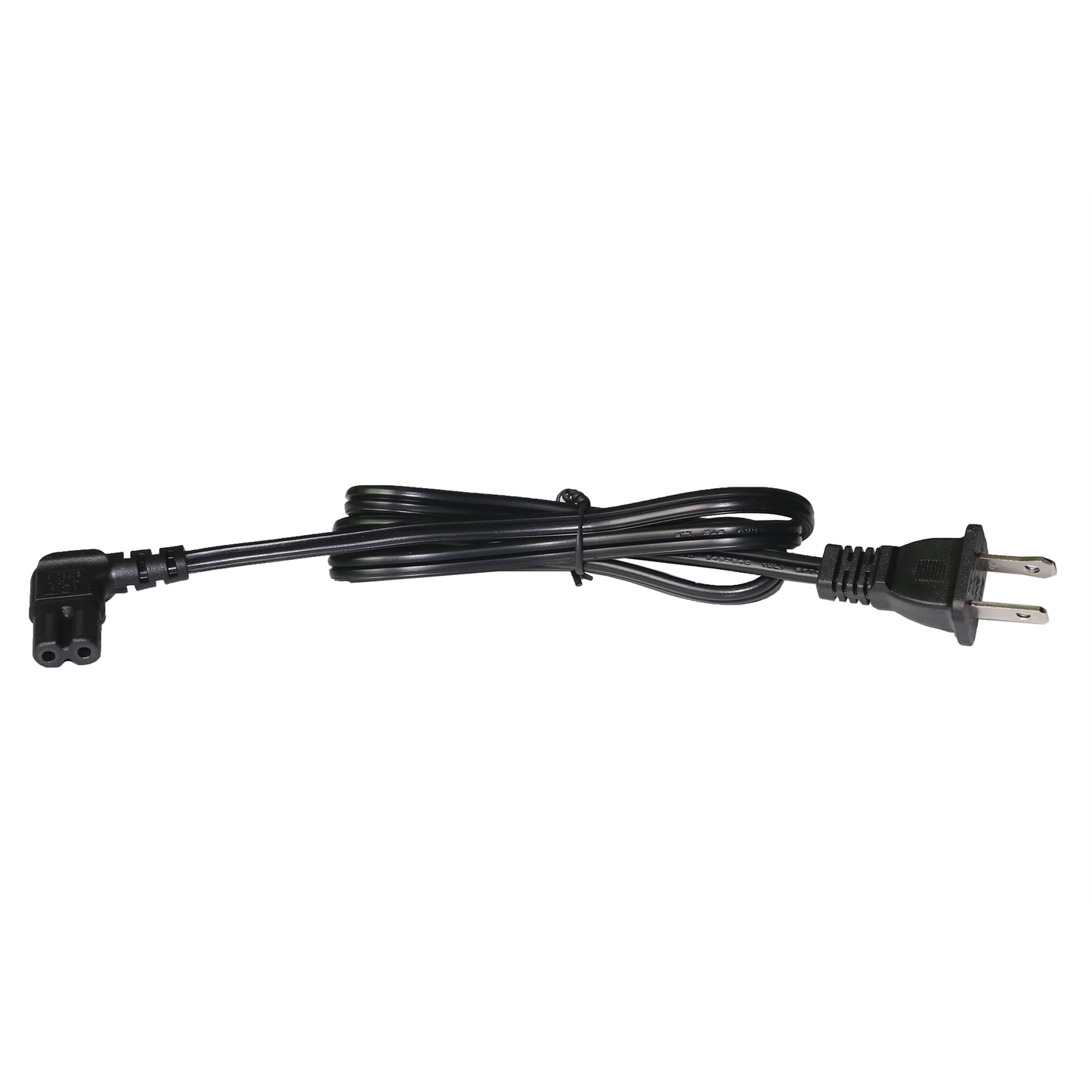 Cable de Alimentación Eléctrica para 120-240 Vca / 1 Metro / 2 Clavijas tipo Americano / Conector en Forma tipo L