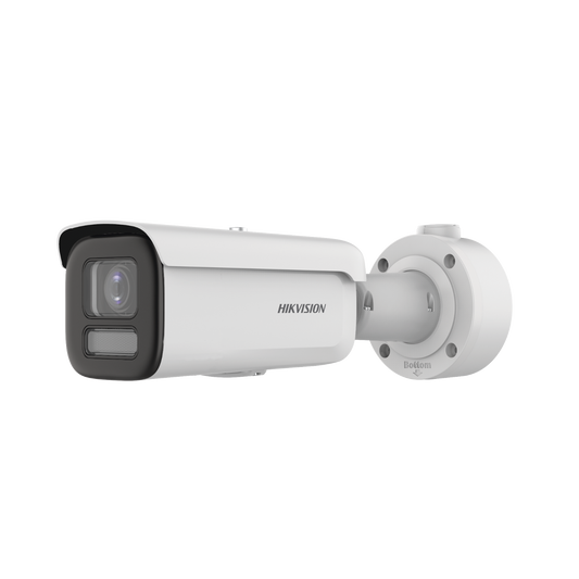 Bala IP 4 Megapixel / Imagen a Color 24/7 / Lente 2.8 - 12 mm / Luz Blanca 60 mts / WDR 130 dB / Exterior IP67 / IK10 / Captura Facial / Videoanaliticos (Filtro de Falsas Alarmas)