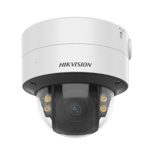 Domo IP 4 Megapixel / Imagen a Color 24/7 / Lente 2.8 - 12 mm / Luz Blanca 40 mts / WDR 130 dB / Exterior IP67 / IK10 / Captura Facial / Videoanaliticos (Filtro de Falsas Alarmas)