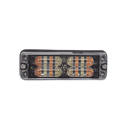 Luz Perimetral, 12 LED Ultra Brillantes, Color Ámbar / Claro