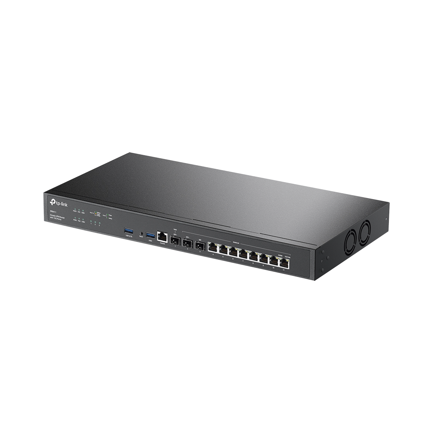 Router VPN - SDN Multi-WAN 10G / 1 puerto WAN SFP+ 10G / 1 puerto WAN/LAN SFP+ 10G / 1 puerto WAN/LAN SFP 1G / 8 puertos LAN/WAN / 2.3 Millones Sesiones Concurrentes / Administración Centralizada OMADA SDN.