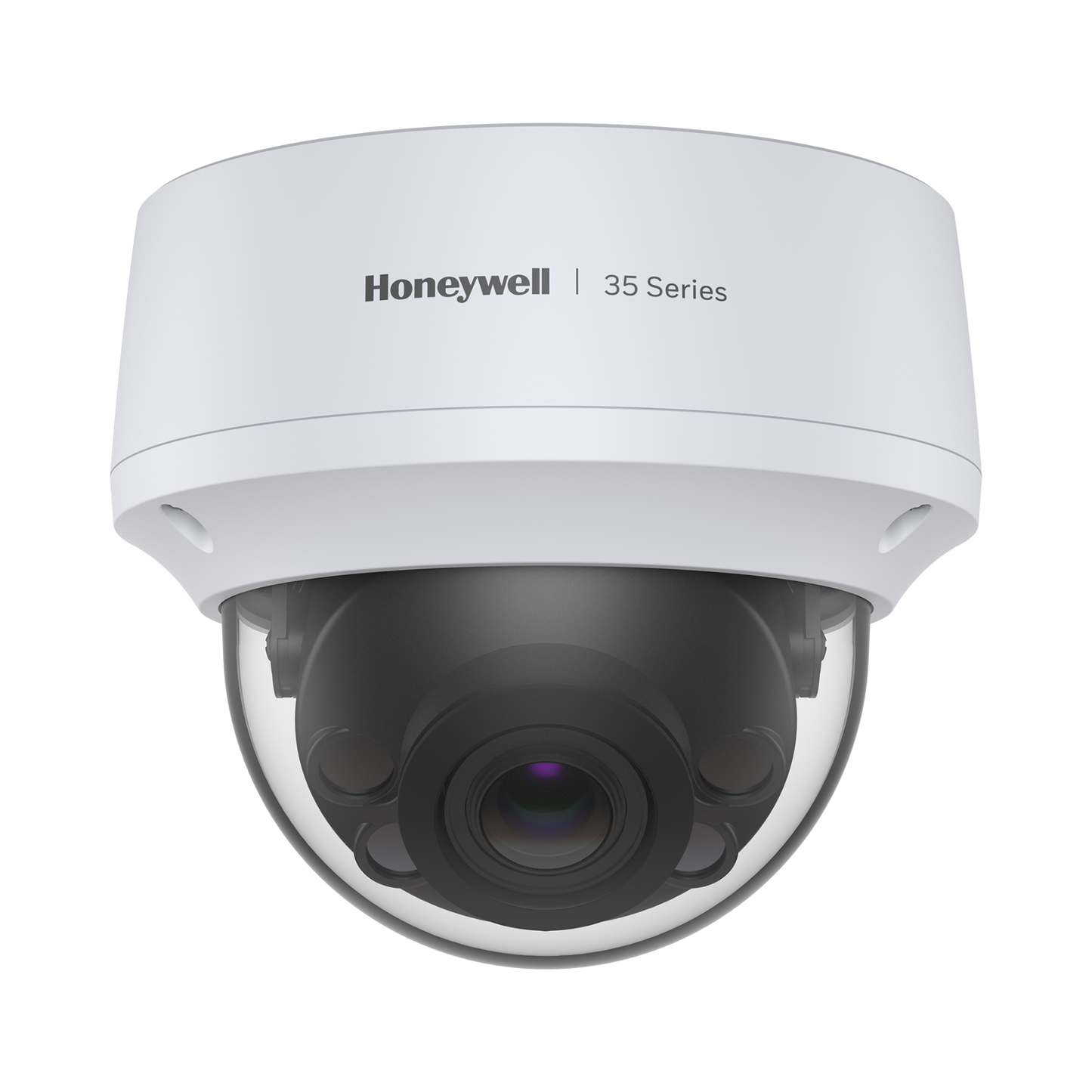 Domo IP 5 Megapíxeles / Lente Mot. 2.7 a 13.5 mm / H.265 / 50 mts IR / Exterior IP67 / Antivandálica IK10 / Serie 35 / Cumple con NDAA / Honeywell Security