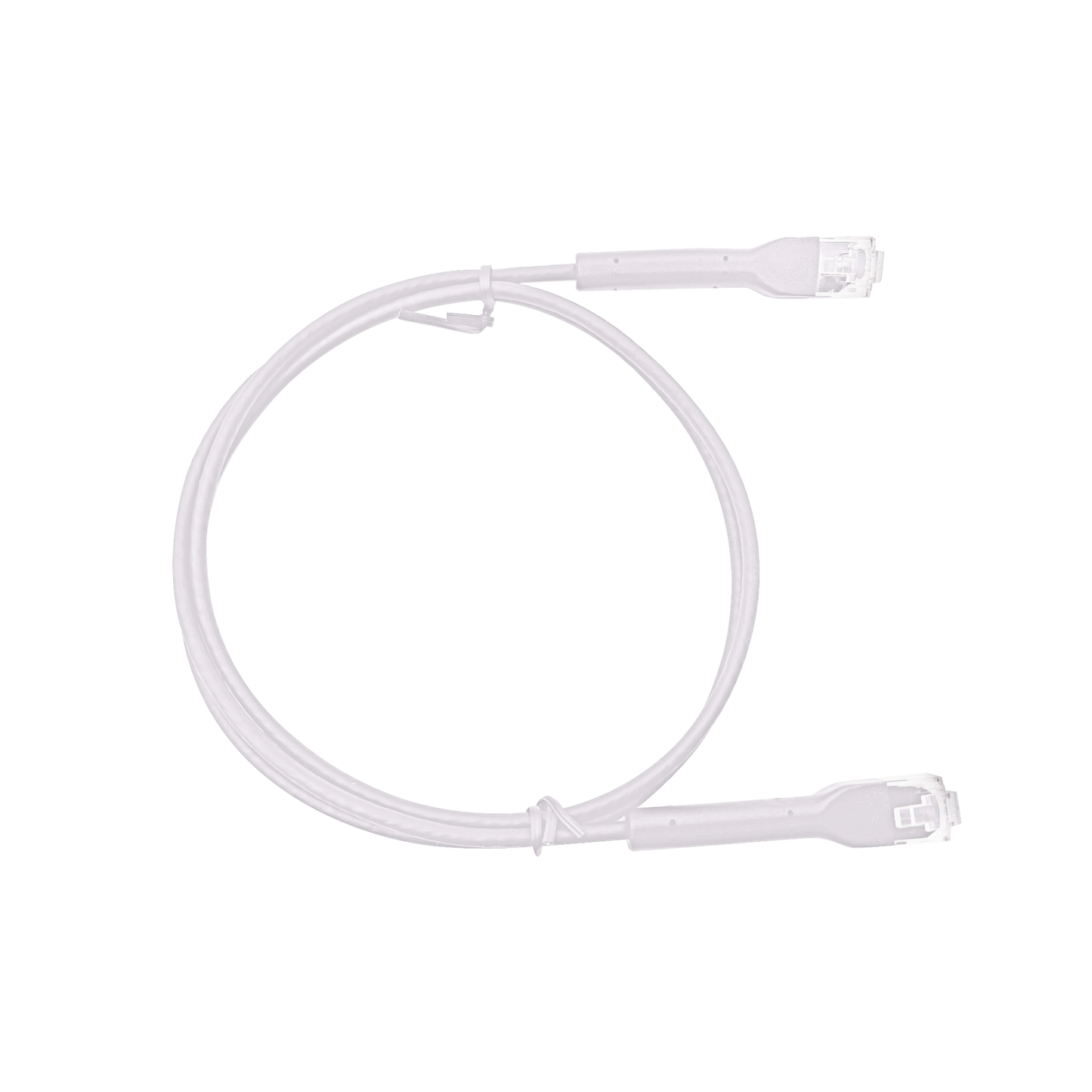 Cable de Parcheo Ultra Slim Con Bota Flexible UTP Cat6 - 5 m Blanco Diámetro Reducido