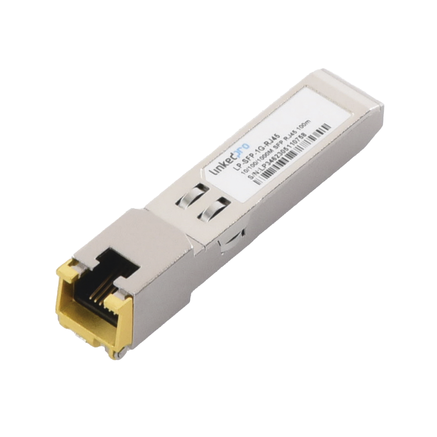 Transceptor SFP a RJ45 / Auto negociación 10/100/1000 Mbps / Conector RJ45 / Distancia de hasta 100 m.