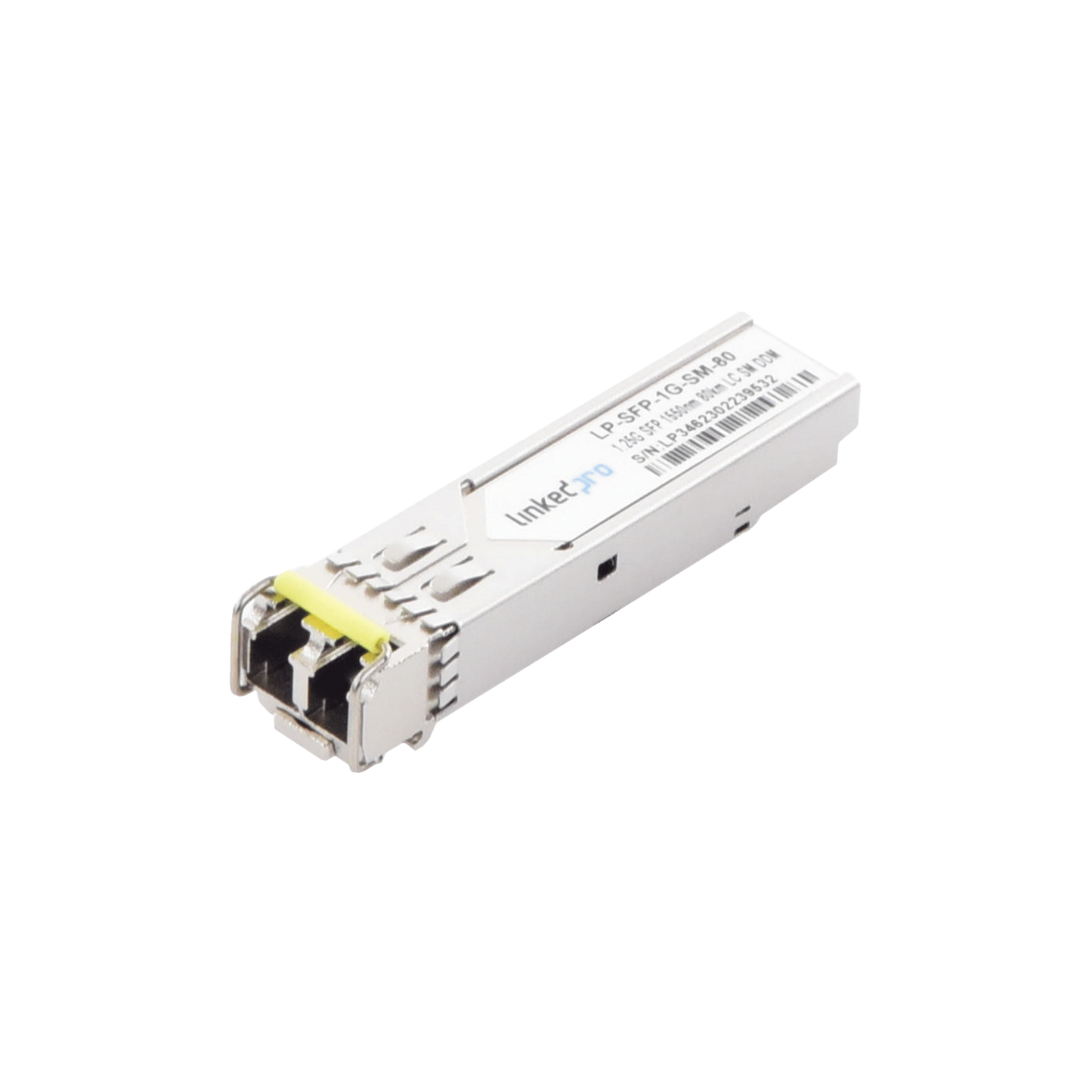 Transceptor SFP (Mini-Gbic) / Monomodo / 1.25 Gbps de velocidad / Conectores LC Dúplex / Hasta 80 km de Distancia