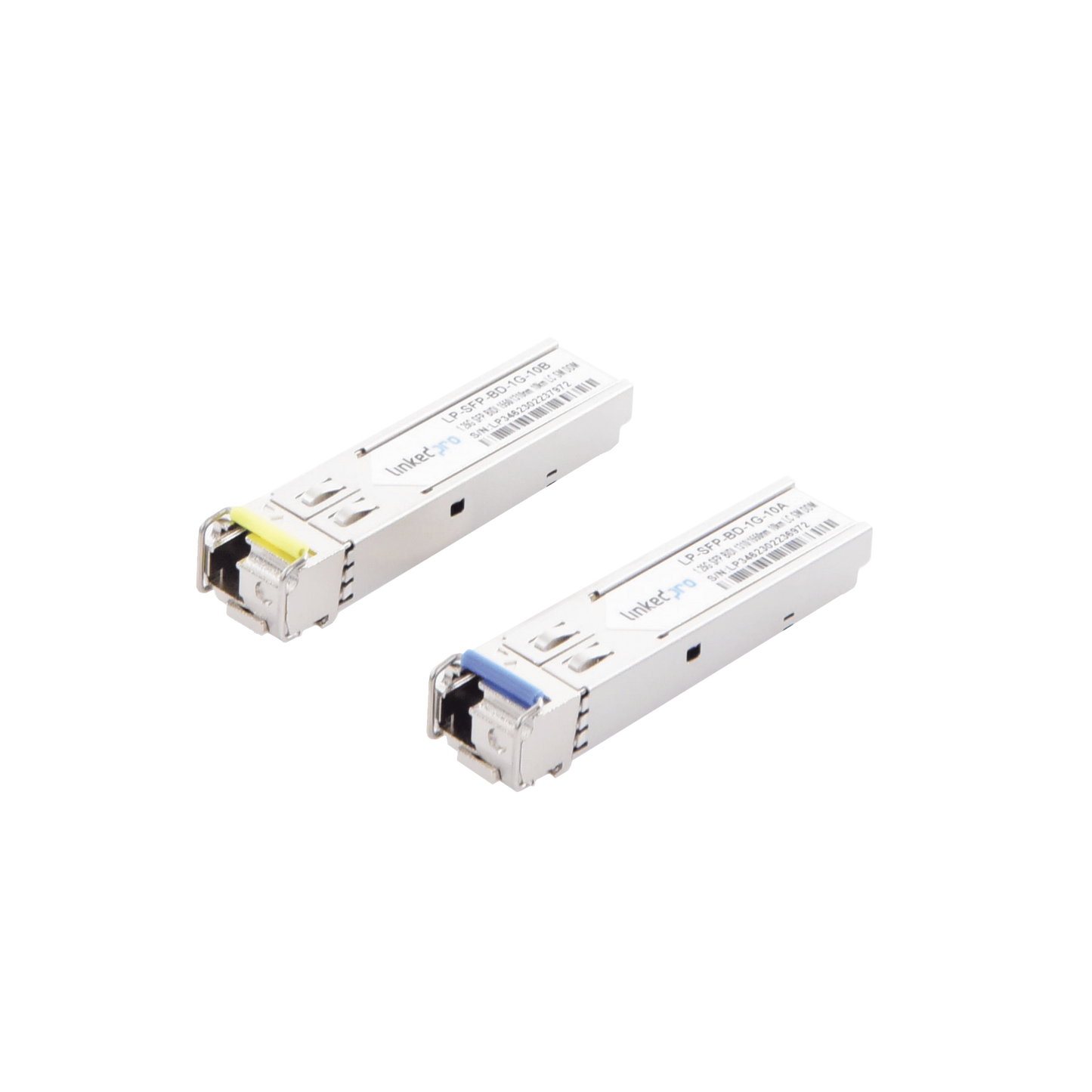 Transceptores Bidireccionales SFP (Mini-Gbic) / Monomodo / 1.25 Gbps de velocidad / Conector LC / Hasta 10 km de Distancia / 2 Piezas