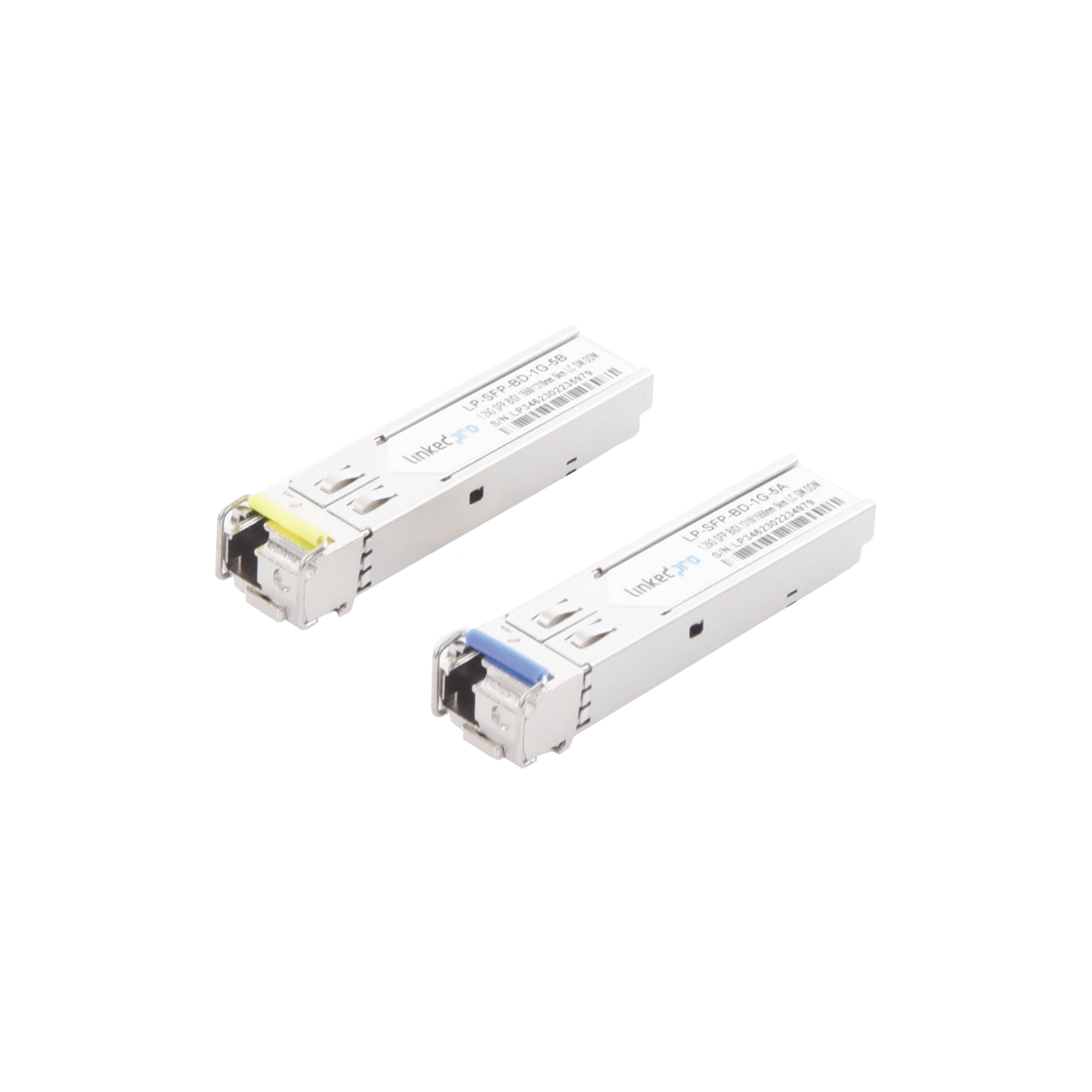 Transceptores Bidireccionales SFP (Mini-Gbic) / Monomodo / 1.25 Gbps de velocidad / Conector LC / Hasta 5 km de Distancia / 2 Piezas