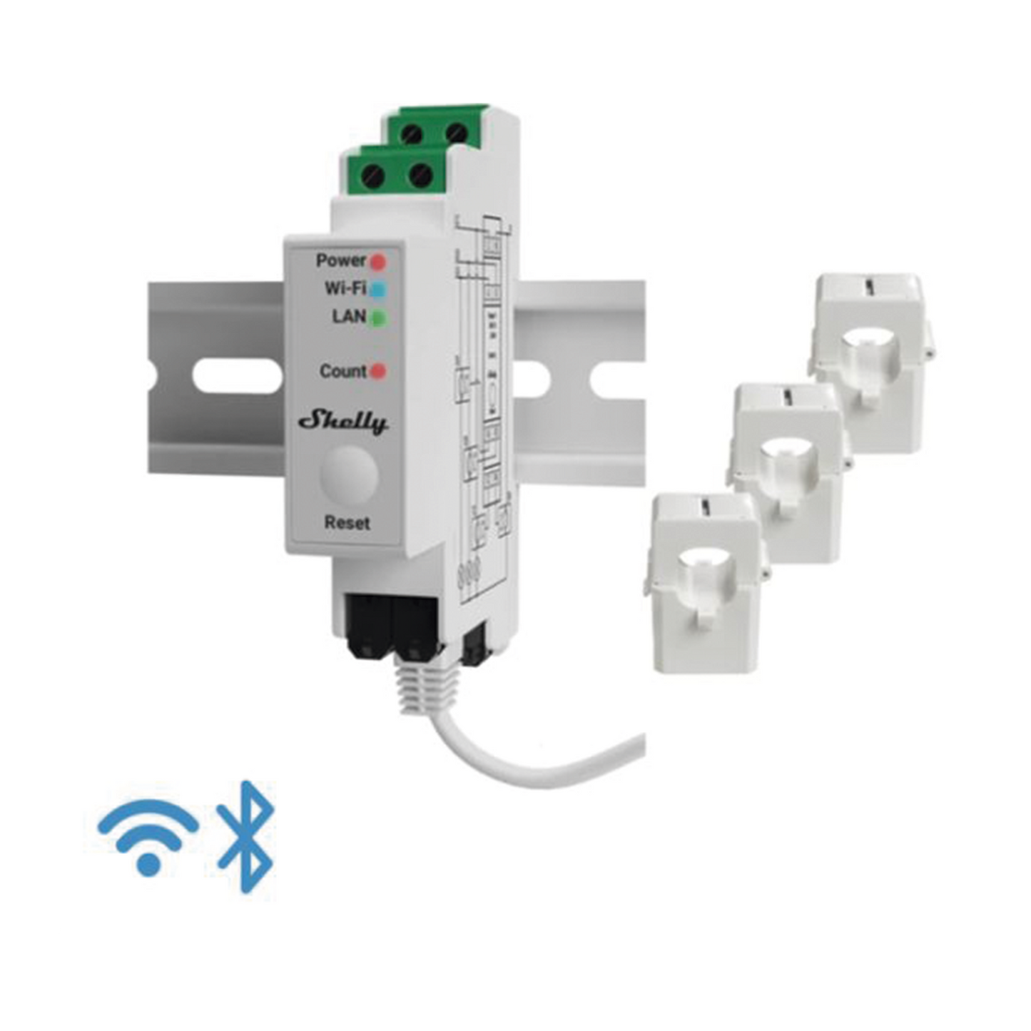 Medidor Trifasico de Corriente Alterna / WIFI / industrial y residencial / Nube P2P y control Local