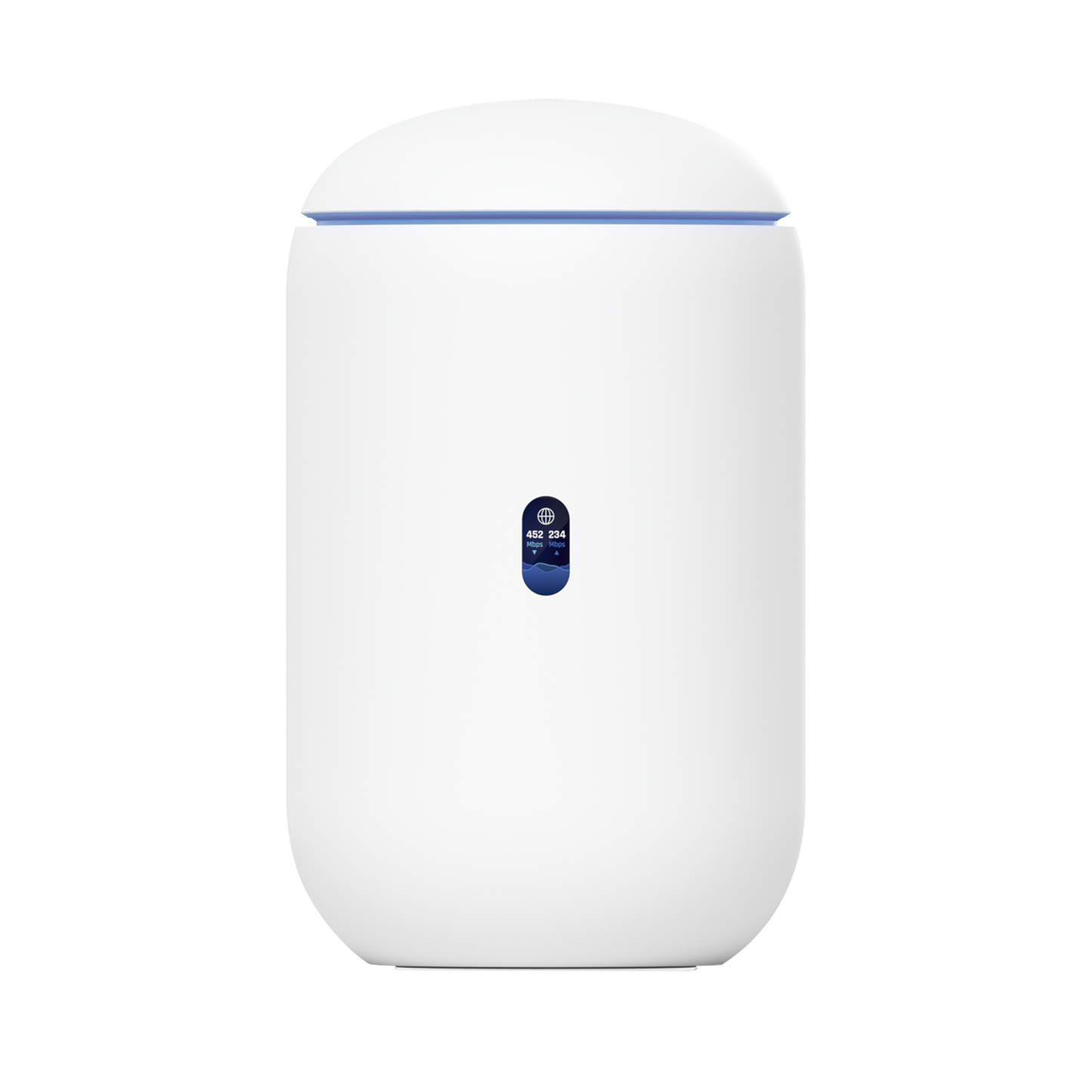 UniFi Dream Router con WiFi 6, 4 puertos LAN Gigabit de los cuales 2 son POE 802.3af. Todas las aplicaciones UniFi preinstaladas. Pantalla LCD