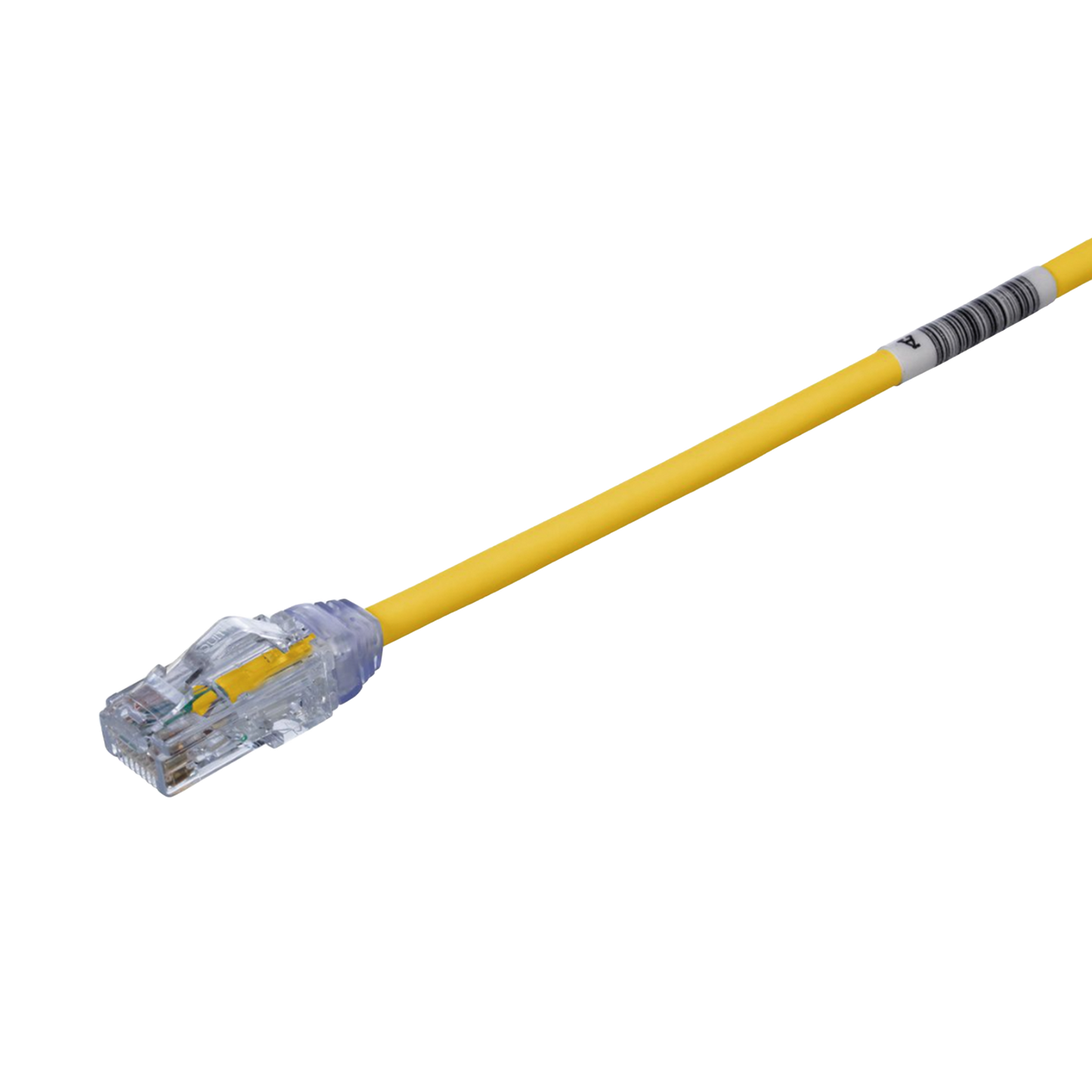 Cable de Parcheo UTP, Cat6A, Diámetro Reducido (28 AWG), CM/LSZH, Color Amarillo, 8in (20.3cm)