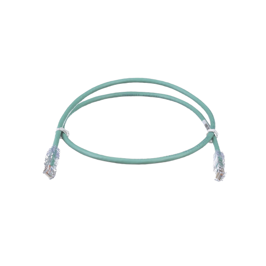 Cable de Parcheo TX6, UTP Cat6, 24 AWG, CM, Color Verde, 3 ft.