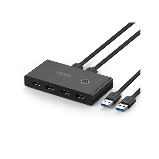 Hub Para Compartir 4 Usb3.0 En 2 Pc'S Mediante Un Botón