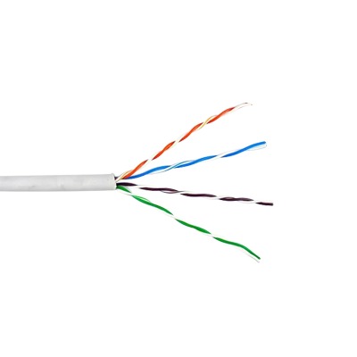 Bobina De Cable De 305 Metros, Utp Cat6 Riser, De Color Blanco, Uso En Interior, Ul, Cmr, Probado A 350 Mhz, Para Aplicaciones De Cctv / Redes De Datos/ Ip Megapixel / Control Rs485