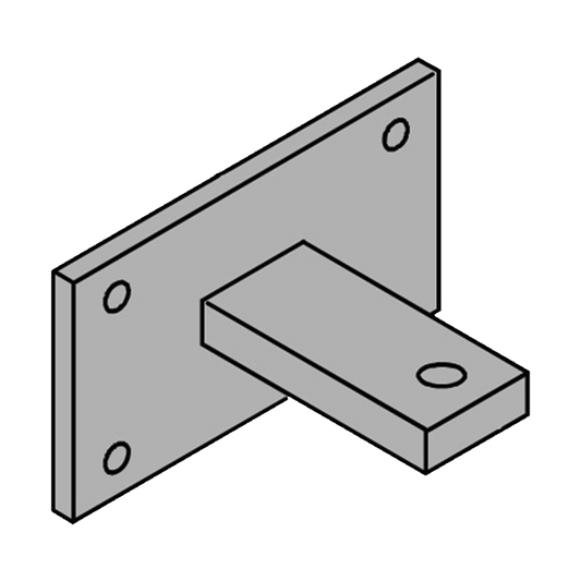 Herrajes Con Placa Y Montura Posterior Para Faac 400/422