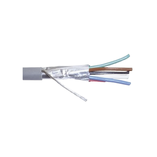 Cable Calibre 22, Cmr, 6 Conductores, Blindado, 305 Metros, Color Gris