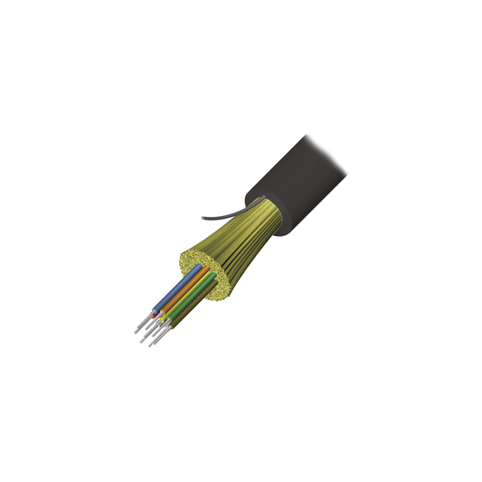 Cable De Fibra Óptica De 6 Hilos, Interior/Exterior, Tight Buffer, No Conductiva (Dielectrica), Plenum, Monomodo Os2, 1 Metro