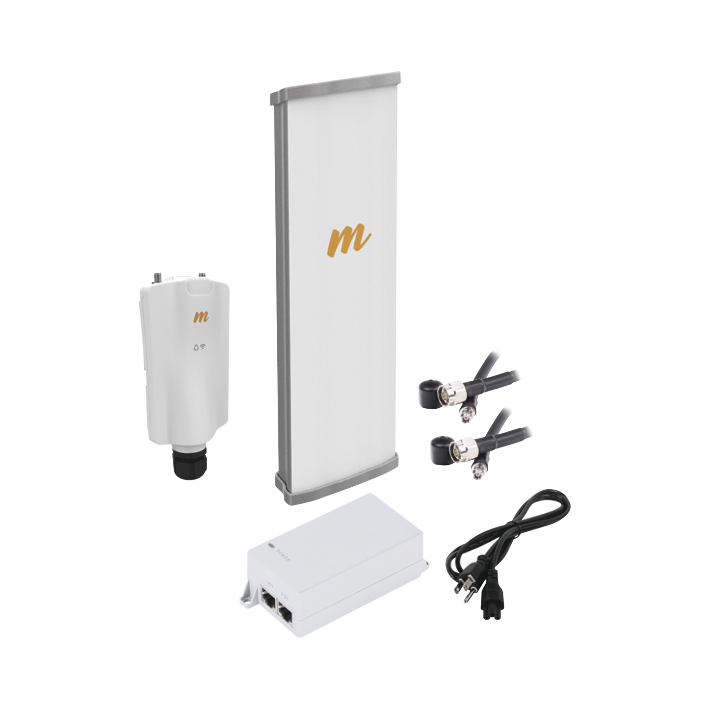 Kit De Radio A5X Con Antena N545X2, 4.9 A 6.4 Ghz, 700 Mbps, Hasta 64 Usuarios Concurrentes, Monitoreo A Travez De La Nube, Incluye Jumper Y Montaje