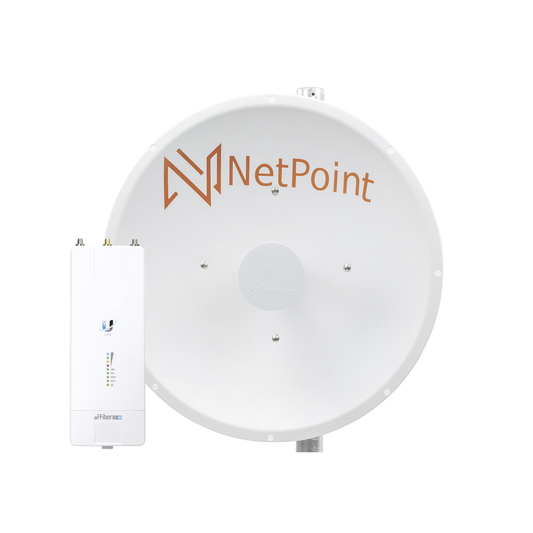 Kit De Radio Af5Xhd Con Antena Np1-Gen2 De 30 Dbi , Frecuencia (4.9-6.2 Ghz), Incluye Jumper, Ideal Para Distancias De Hasta 30Km