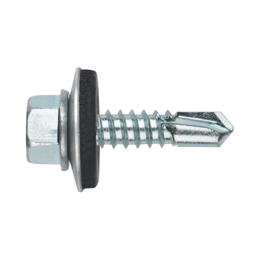 Tornillo Punta Broca Sello Montado 6.5 X 19 Mm (1/4" X 3/4") Caj. C/100Pz