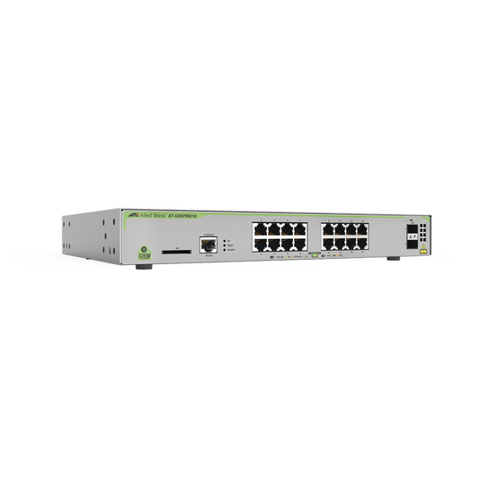 Switch Poe+ Administrable Centrecom Gs970M, Capa 3 De 16 Puertos 10/100/1000 Mbps + 2 Sfp Gigabit, 247 W