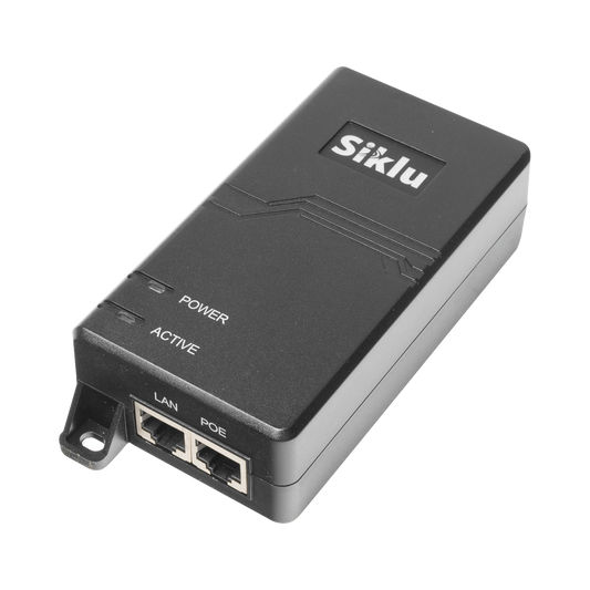 Inyector Poe, 1 Gbps, 60 W, 55 Vcd, 100-240 Vca, Cable Ca