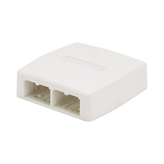 Caja De Montaje En Superficie, Para 4 Módulos Mini-Com, Color Blanco Mate