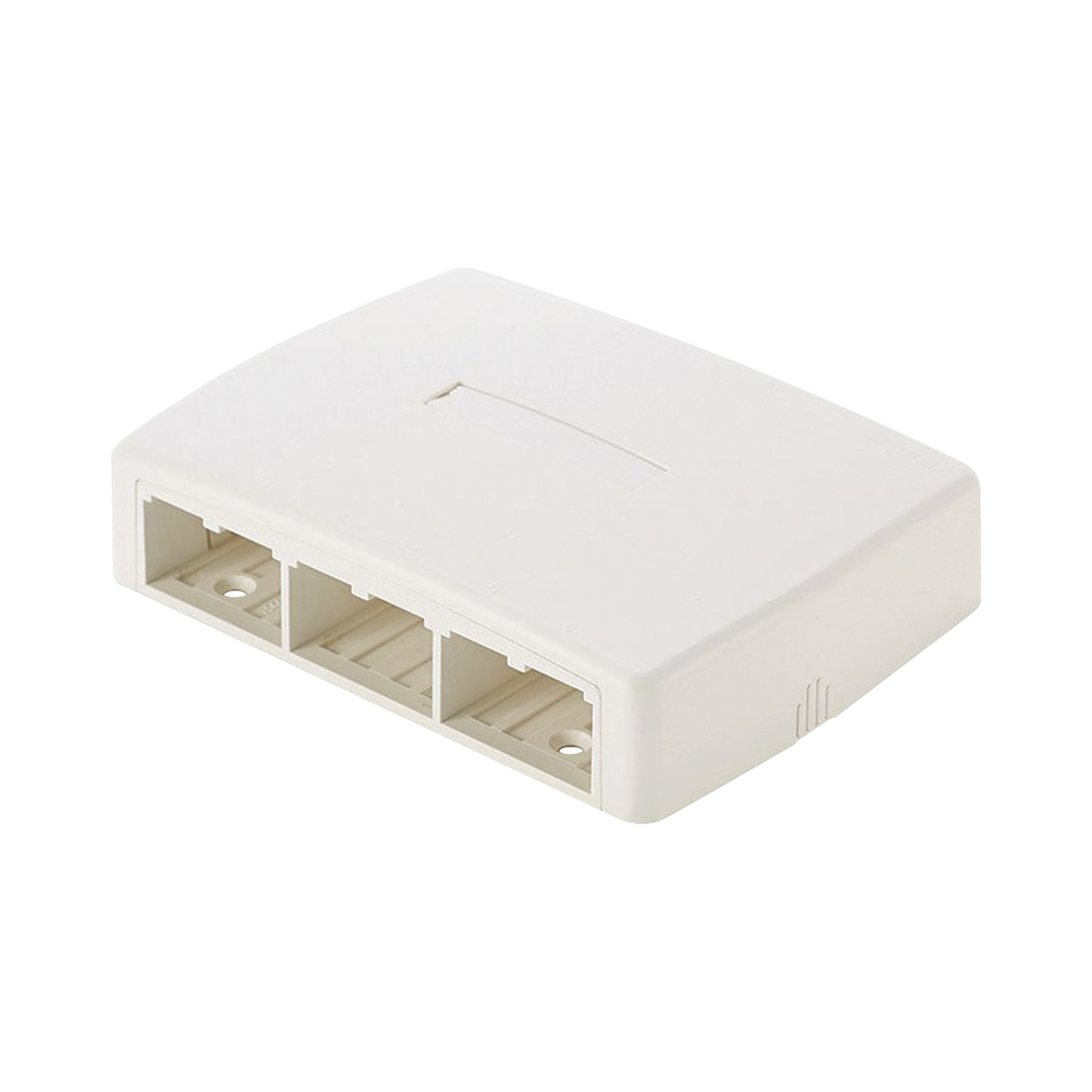 Caja De Montaje En Superficie, Para 6 Módulos Mini-Com, Color Blanco Mate