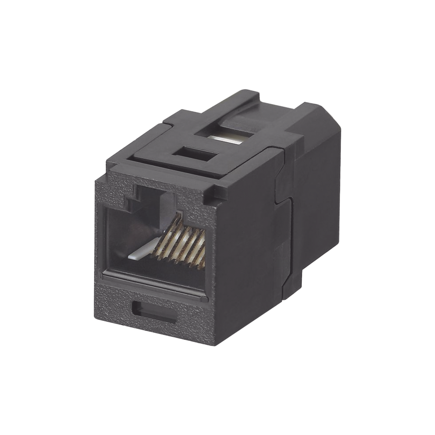 Módulo Acoplador Rj45 A Rj45, Mini-Com, Categoría 6, Color Negro