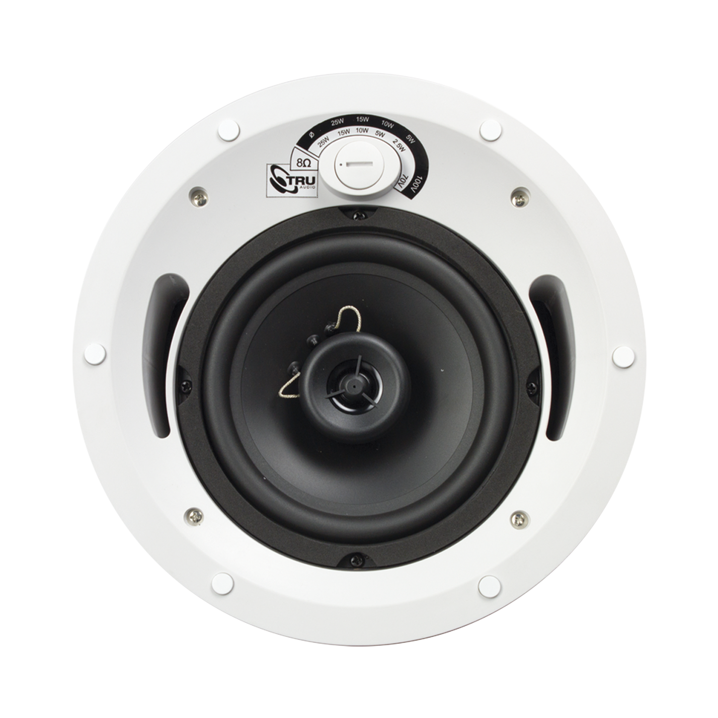 Altavoz Comercial De 2 Vías, 70V /100V /8 Ohms, En Techo, Woofer De Polipropileno 6.5 In, Tweeter Pei 3/4In, 5-60 Watts, Ul