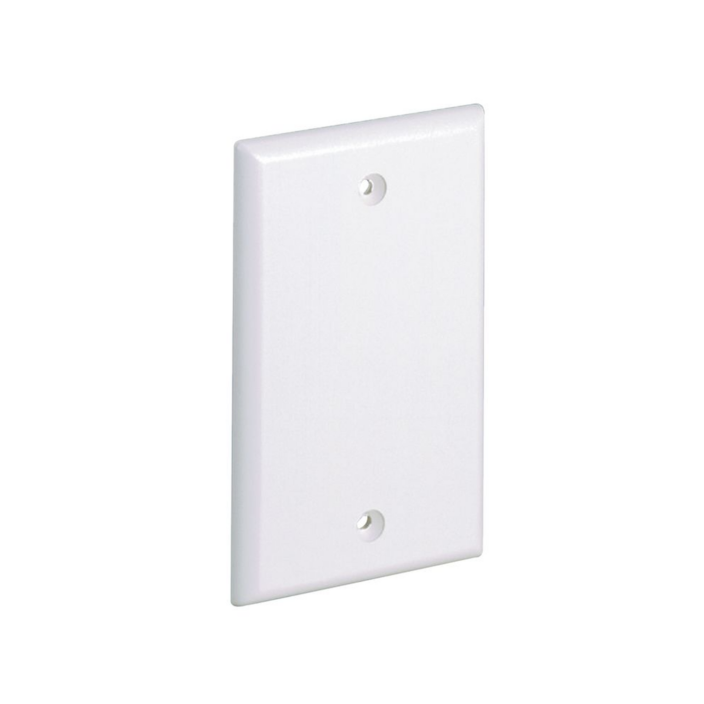 Placa De Pared Ciega Universal, Material Abs, Color Blanco Mate