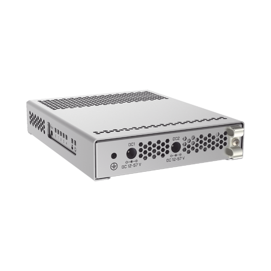 (Crs305-1G-4S+In) Switch Administrable Sistema Operativo Dual, Puerto 1G Rj45, 4 Puertos 10G Sfp+ Para Escritorio