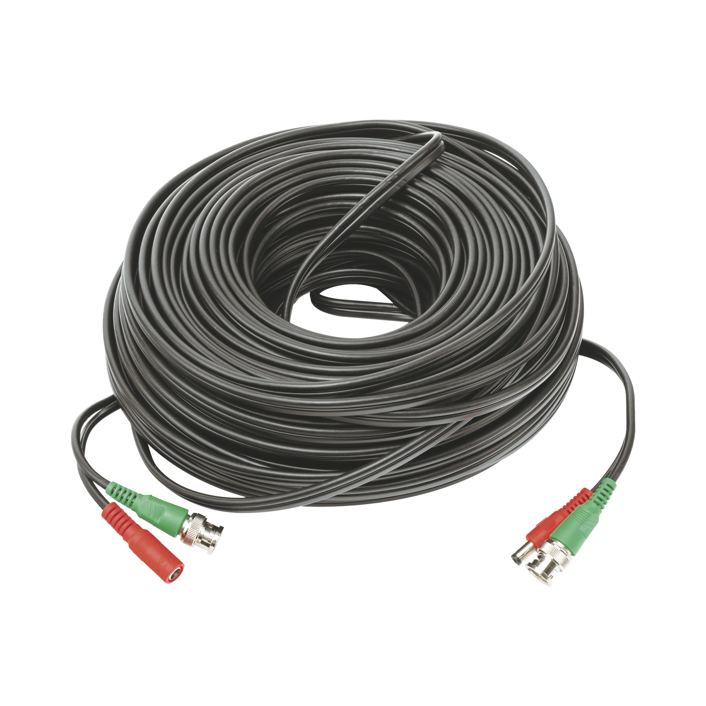 Cable Coaxial Armado Con Conector Bnc (Video) Y Alimentación / Longitud De 50 Mts / Optimizado Para Cámaras 4K / Uso En Interior.