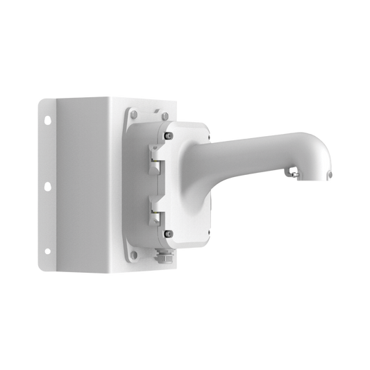 Montaje De Esquina Con Caja De Conexión Para Domos Ptz Epcom Y Hikvision / Fabricado Con Aleación De Aluminio Y Acero