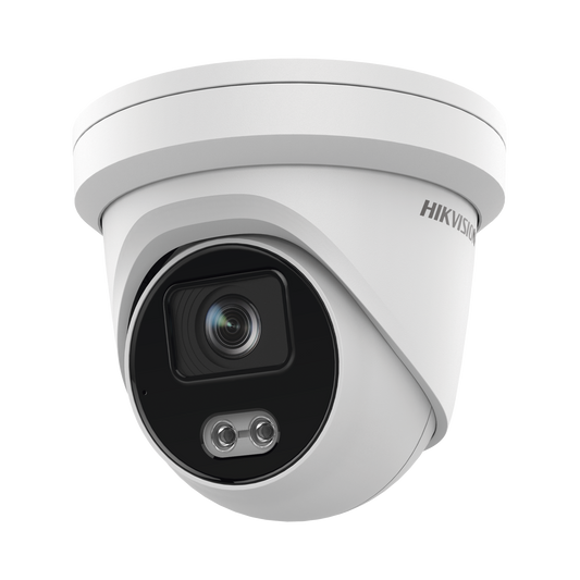 Turret Ip 4 Megapixel / Imagen A Color 24/7 / Lente 4 Mm / Luz Blanca 40 Mts / Exterior Ip67 / Micrófono Integrado / Wdr 120 Db / Audio Y Alarma
