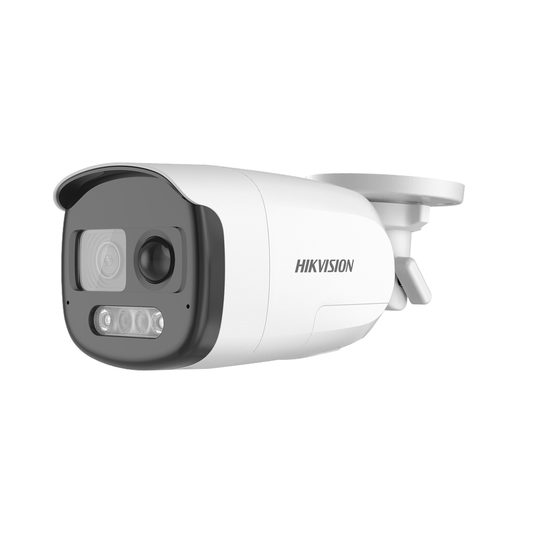 Bala Turbohd 2 Megapixel (1080P) / Imagen A Color 24/7 / Lente 2.8 Mm / Luz Blanca 40 Mts / Exterior Ip67 / Wdr 130 Db / Sensor Pir / Sirena Y Salida De Audio Integrada / Estrobo Rojo - Azul / Micrófono Integrado