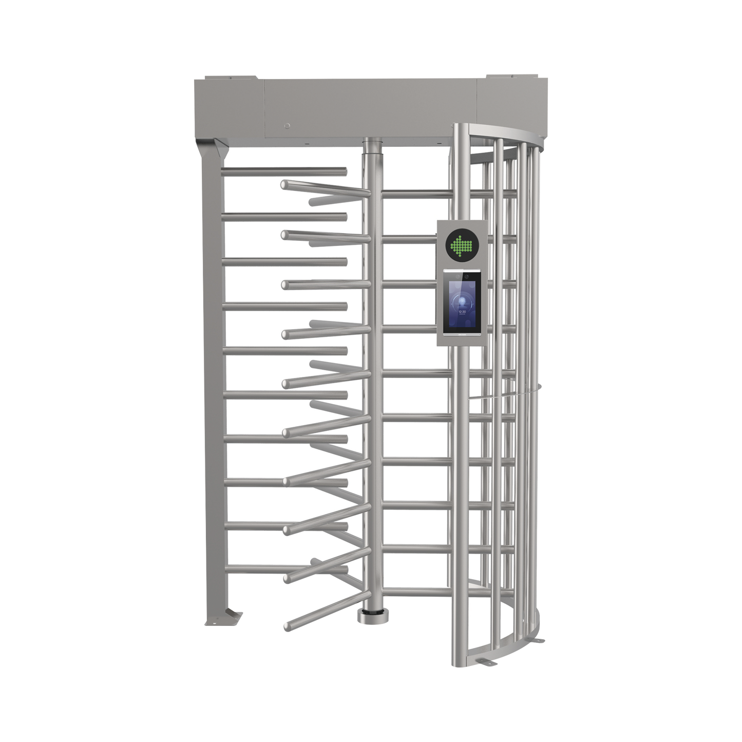 Torniquete Sencillo (1 Carril) De Cuerpo Completo / Acero Inoxidable Sus304 / 30 Personas Por Minuto / Interior Y Exterior / Compatible Con Reconocimiento Facial (Terminal No Incluida)