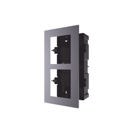 Base De 2 Espacios Para Empotrar Módulos De Videoporteros Hikvision