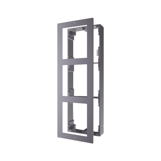 Base De 3 Espacios Para Videoportero Ip Hikvision / Instalación En Superficie