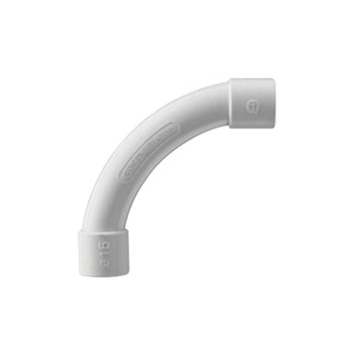 Curva De Radio Estrecho Para Tubería Rígida, Recomendado Para Cables De Datos, Pvc Auto-Extinguible, De 32 Mm