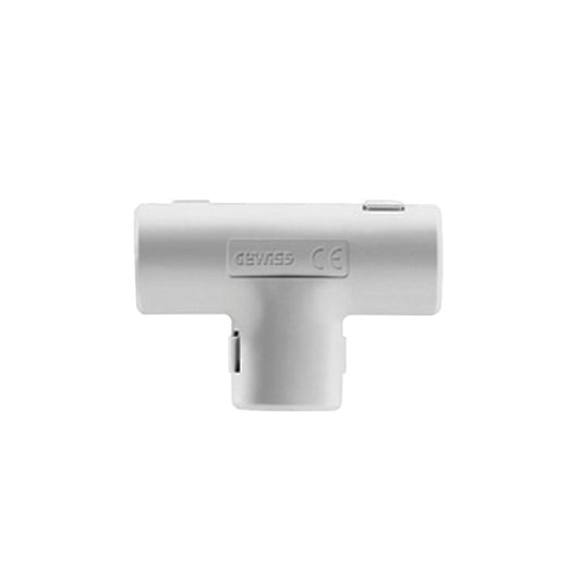 Unión En "T" Para Tubería Rígida, Recomendado Para Cable Eléctrico, Pvc Auto-Extinguible, De 20 Mm