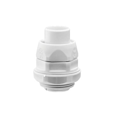 Conector (Racor) De Tubería Flexible A Caja, Pvc Auto-Extinguible De 25 Mm, Ip55