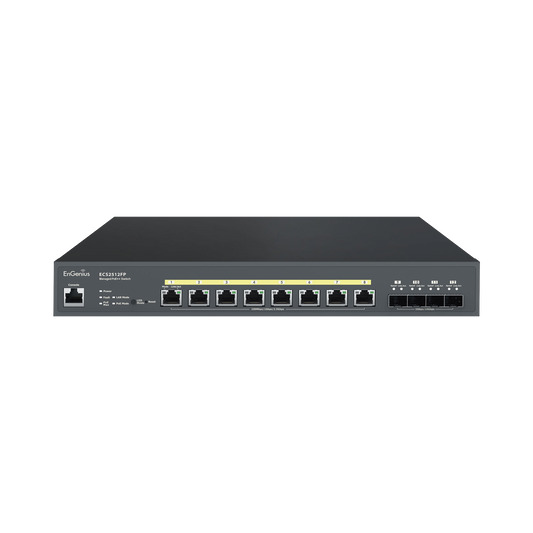 Switch Poe ++ Administrable En Nube Capa 2 De 8 Puertos Poe De 2.5 Gbps, Hasta 240 W, 4 Puertos De Sfp