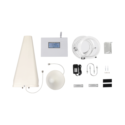 Kit Amplificador De Señal Celular 3G, 2G Y Voz. Soporta Múltiples Operadores, Dispositivos Y Tecnologías Simultáneamente. Doble Banda. Mejora La Señal En Interiores De Hasta 500 Metros Cuadrados.
