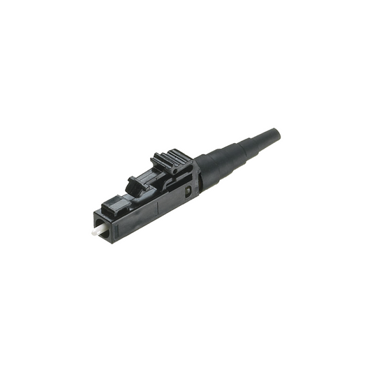 Conector De Fibra Óptica Multimodo Om2, Om3 Y Om4, Lc Simplex, Pulido En Campo, Color Negro
